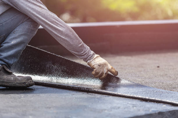 Professional Waterproofing technician working in Belle Center, OH